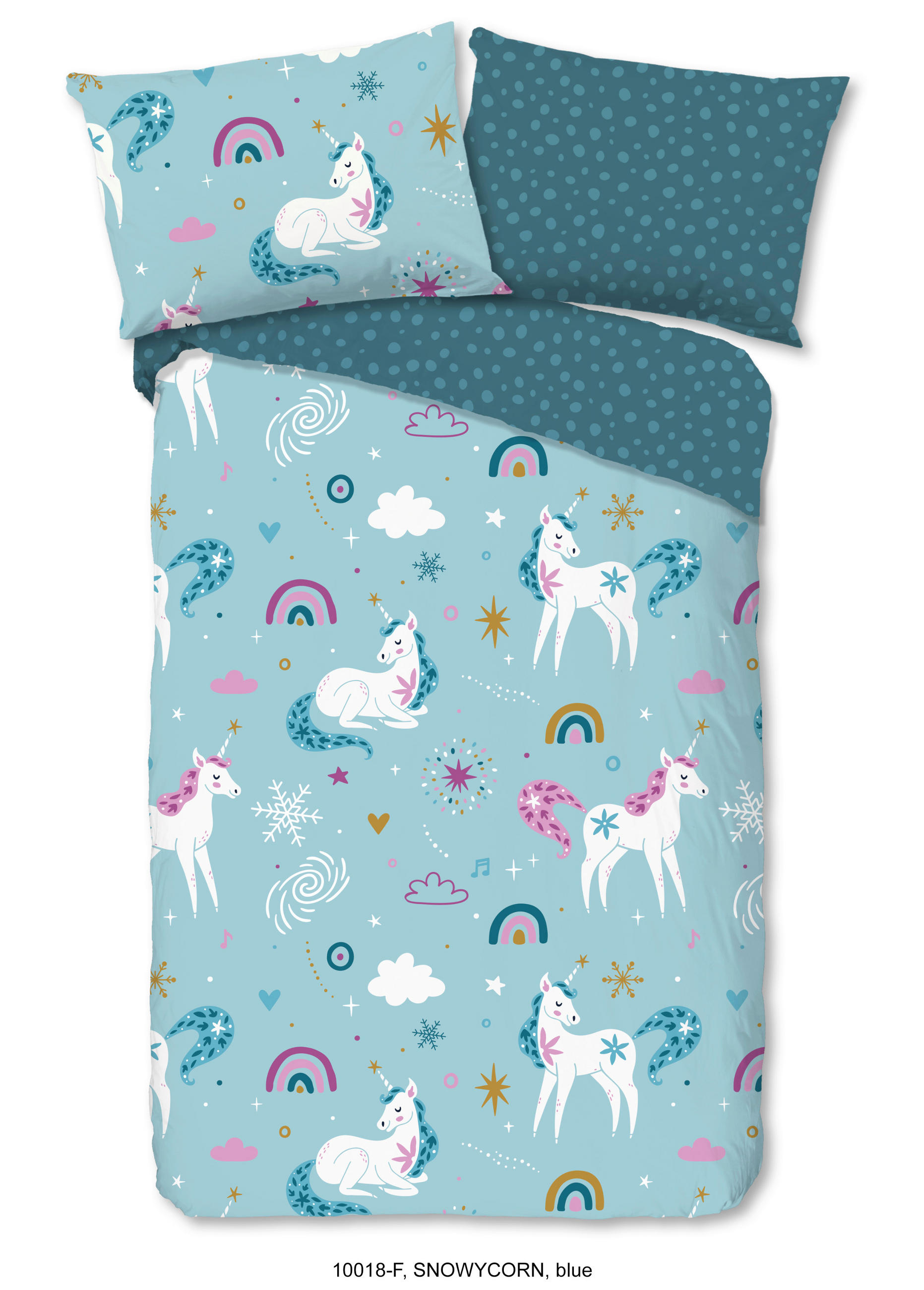 KINDERBETTWÄSCHE 140/200 cm  - Blau, Trend, Textil (140/200cm)