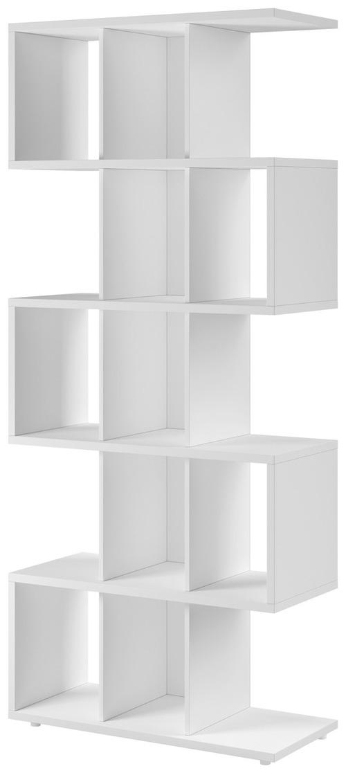 REGAL Holzwerkstoff Weiß  - Weiß, Basics, Holzwerkstoff (90/210,5/40cm)