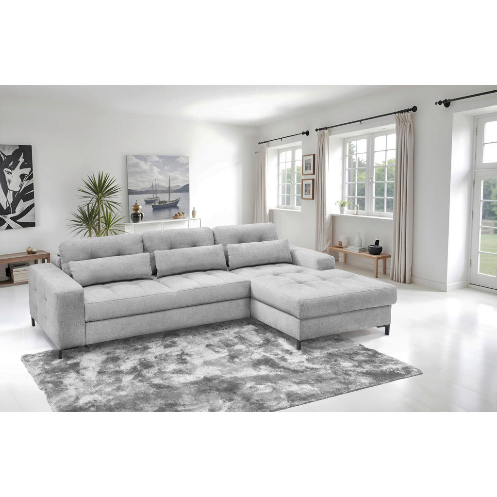 Livetastic ROHOVÁ SEDAČKA, textil, svetlosivá