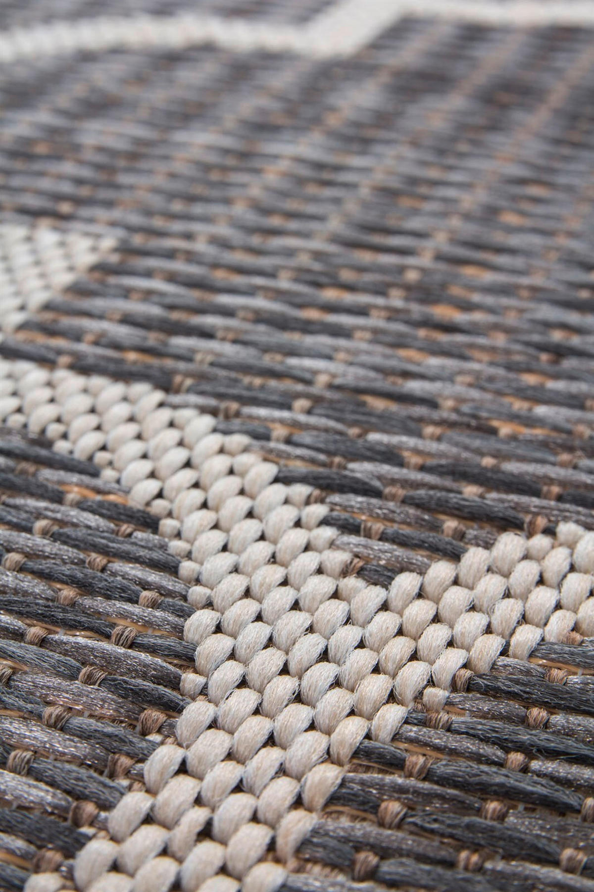 FLACHWEBETEPPICH 160/230 cm Indonesia - Batu Grau Grau  - Grau, KONVENTIONELL, Textil (160/230cm)