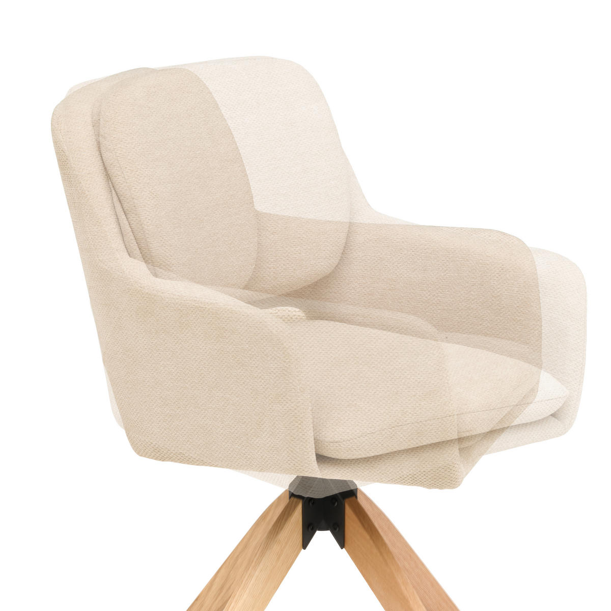 ARMLEHNSTUHL in Holz, Metall, Textil Beige  - Beige/Naturfarben, KONVENTIONELL, Holz/Textil (59/89/65cm) - Livetastic