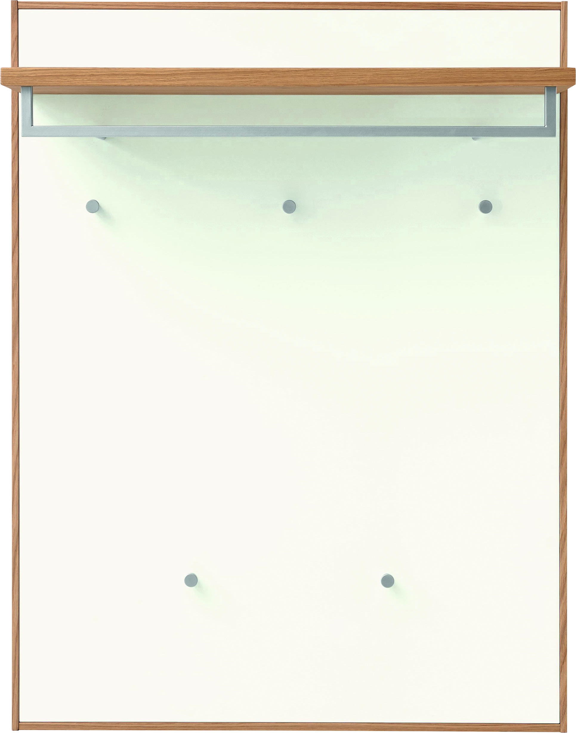 GARDEROBENPANEEL 83/109/29 cm - Eichefarben/Weiß, Basics, Holz (83/109/29cm)
