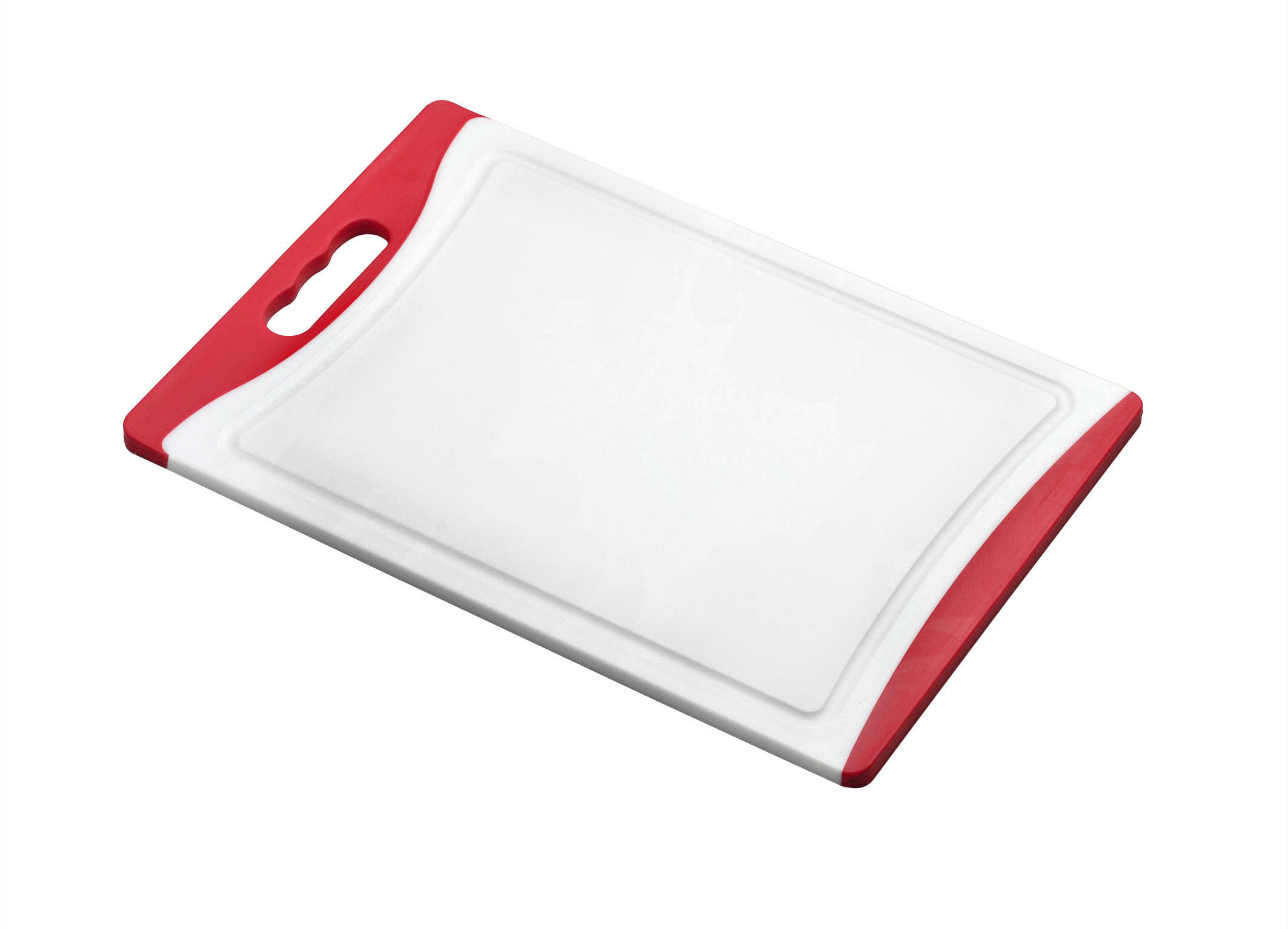 SCHNEIDEBRETT Kunststoff  - Rot/Weiß, Basics, Kunststoff (24/36cm) - Justinus