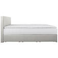 BOXBETT 140/200 cm in Ecru - Chromfarben/Ecru, KONVENTIONELL, Kunststoff/Textil (140/200cm) - Carryhome