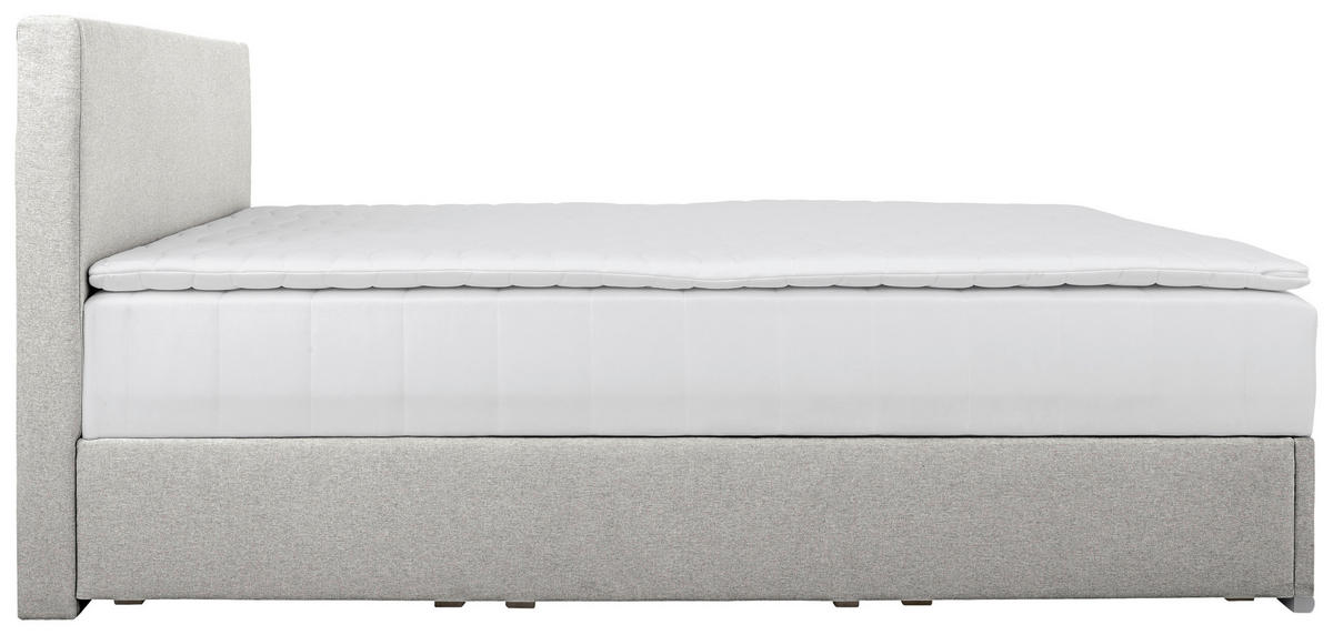 BOXBETT 140/200 cm  in Ecru  - Chromfarben/Ecru, KONVENTIONELL, Kunststoff/Textil (140/200cm) - Boxxx