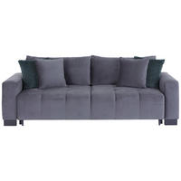 SCHLAFSOFA in Velours Dunkelgrau  - Dunkelgrün/Dunkelgrau, Modern, Holz/Kunststoff (238/88/119cm) - MID.YOU
