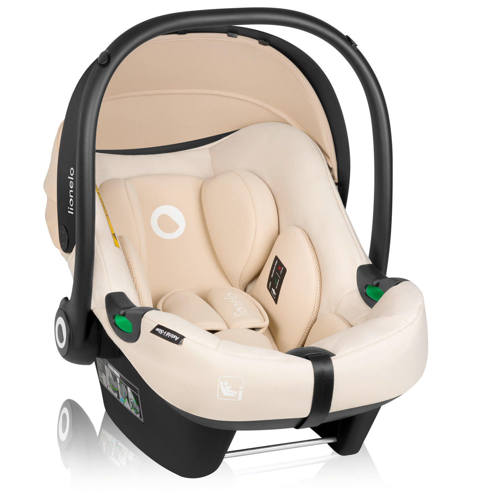 BABYSCHALE Astrid i-Size Beige Sand   - Beige, Basics, Kunststoff/Textil (44/64/57cm) - Lionelo