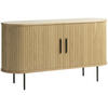 SIDEBOARD  in 140/76/45 cm  - Eichefarben/Schwarz, Trend, Holz/Holzwerkstoff (140/76/45cm) - home24