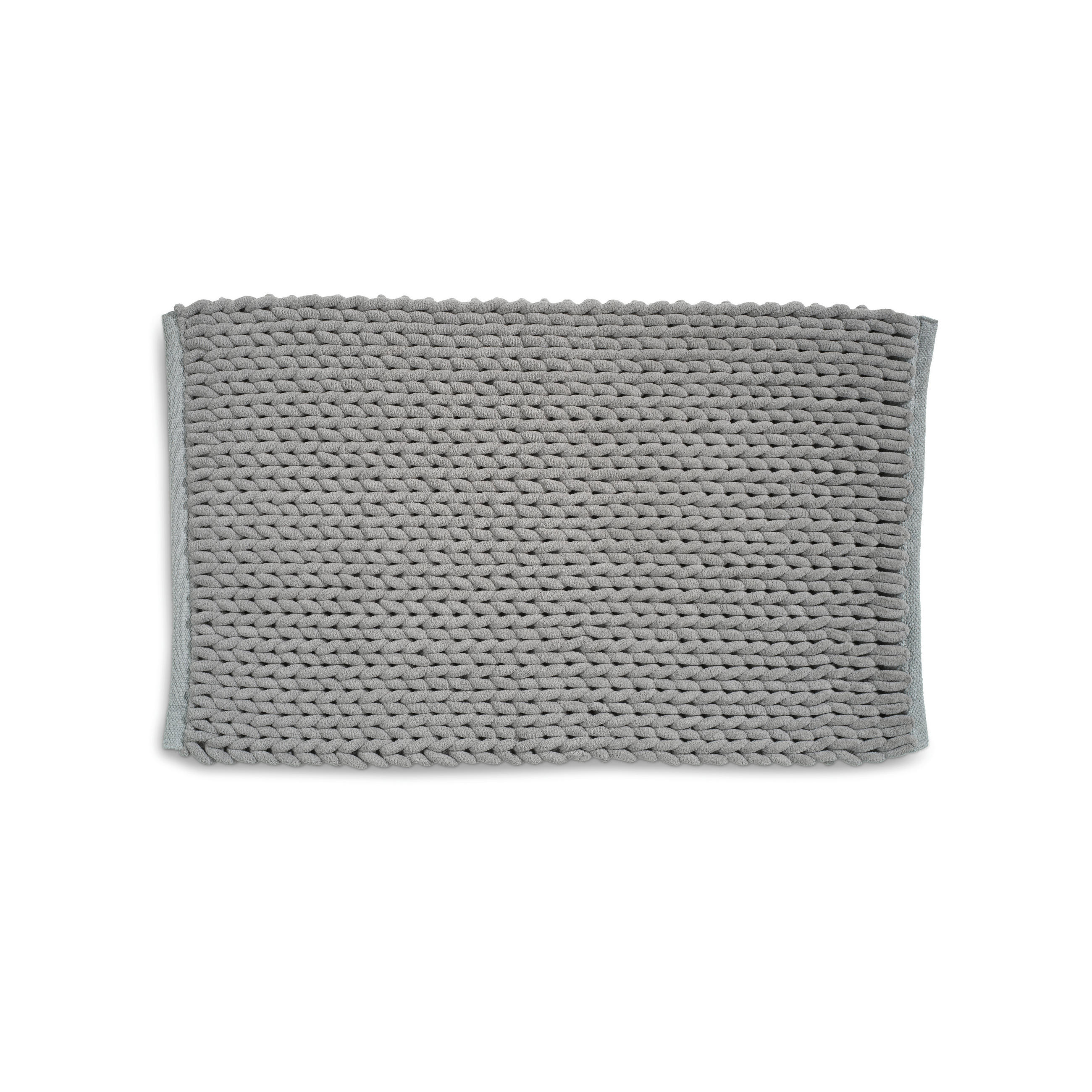 BADEMATTE Hellgrau 80/50 cm  - Hellgrau, KONVENTIONELL, Textil (80/50cm) - Kela