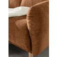 ECKSOFA Rostfarben Flachgewebe  - Rostfarben/Buchefarben, KONVENTIONELL, Holz/Textil (144/230cm) - Carryhome