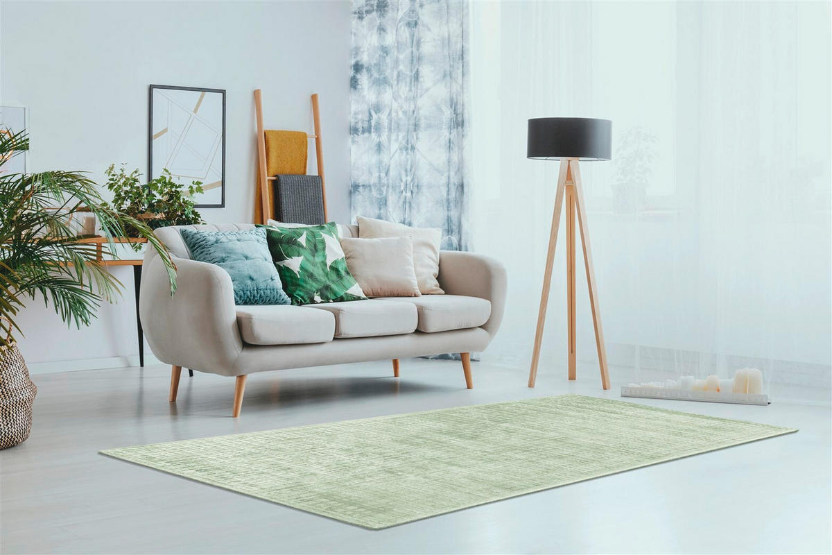FLACHWEBETEPPICH 80/150 cm Karma Mintgrün  - Mintgrün, Basics, Textil (80/150cm) - Novel