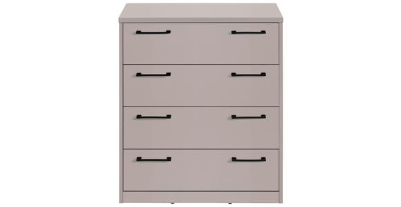 KOMMODE  in 72/84/36 cm  - Kaschmir/Schwarz, Basics, Holzwerkstoff/Kunststoff (72/84/36cm) - Xora