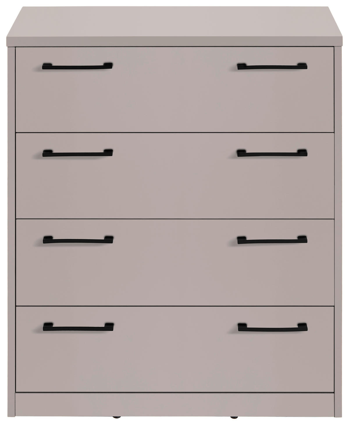 KOMMODE  in 72/84/36 cm  - Kaschmir/Schwarz, Basics, Holzwerkstoff/Kunststoff (72/84/36cm) - Xora