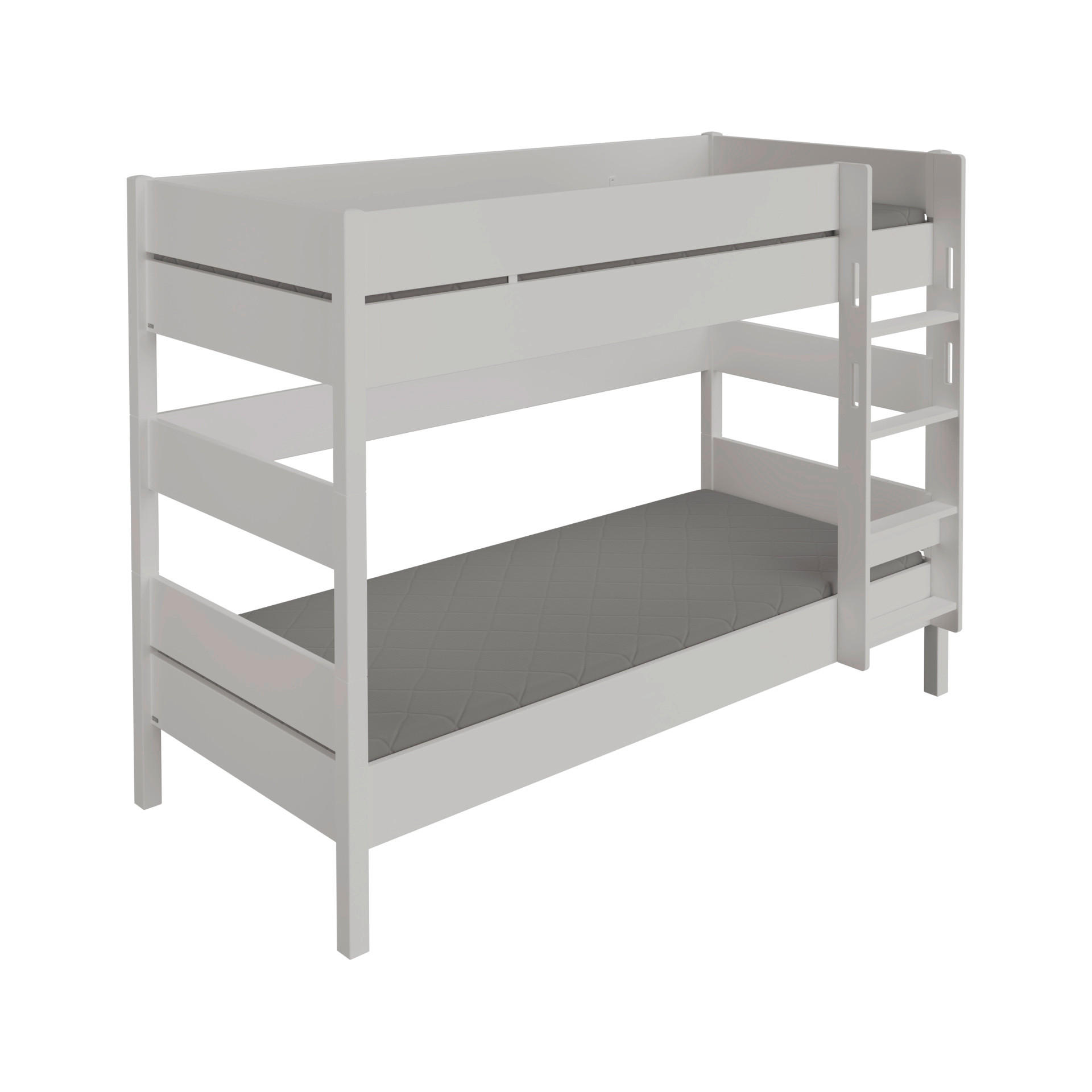 ETAGENBETT - Grau, Holzwerkstoff (90/200cm) - Paidi