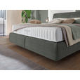 BOXSPRINGBETT 200/200 cm  in Grau  - Schwarz/Grau, Design, Kunststoff/Textil (200/200cm) - Johann Jakob