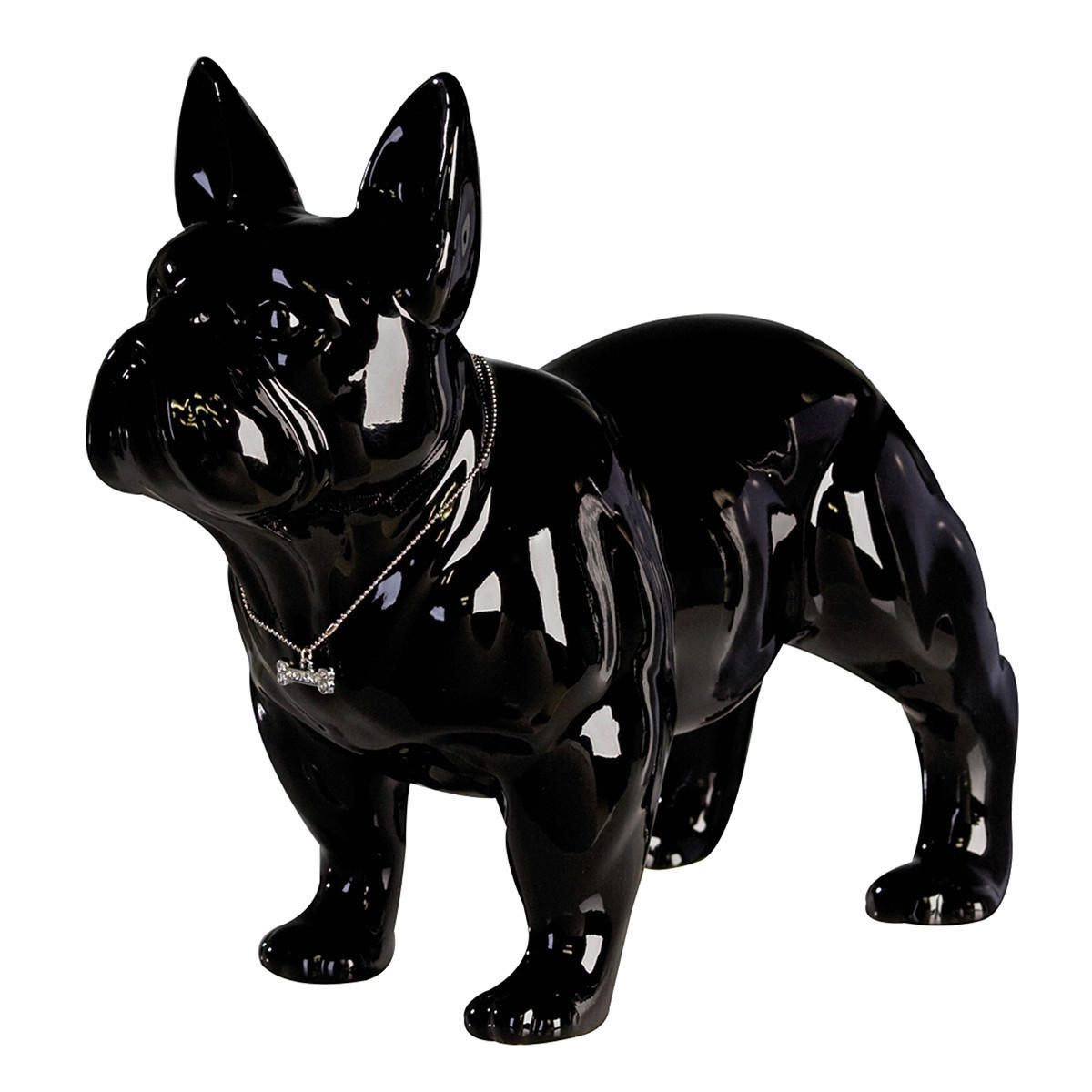 DEKOHUND - Schwarz Hochglanz, Basics, Keramik (35/29/0cm)