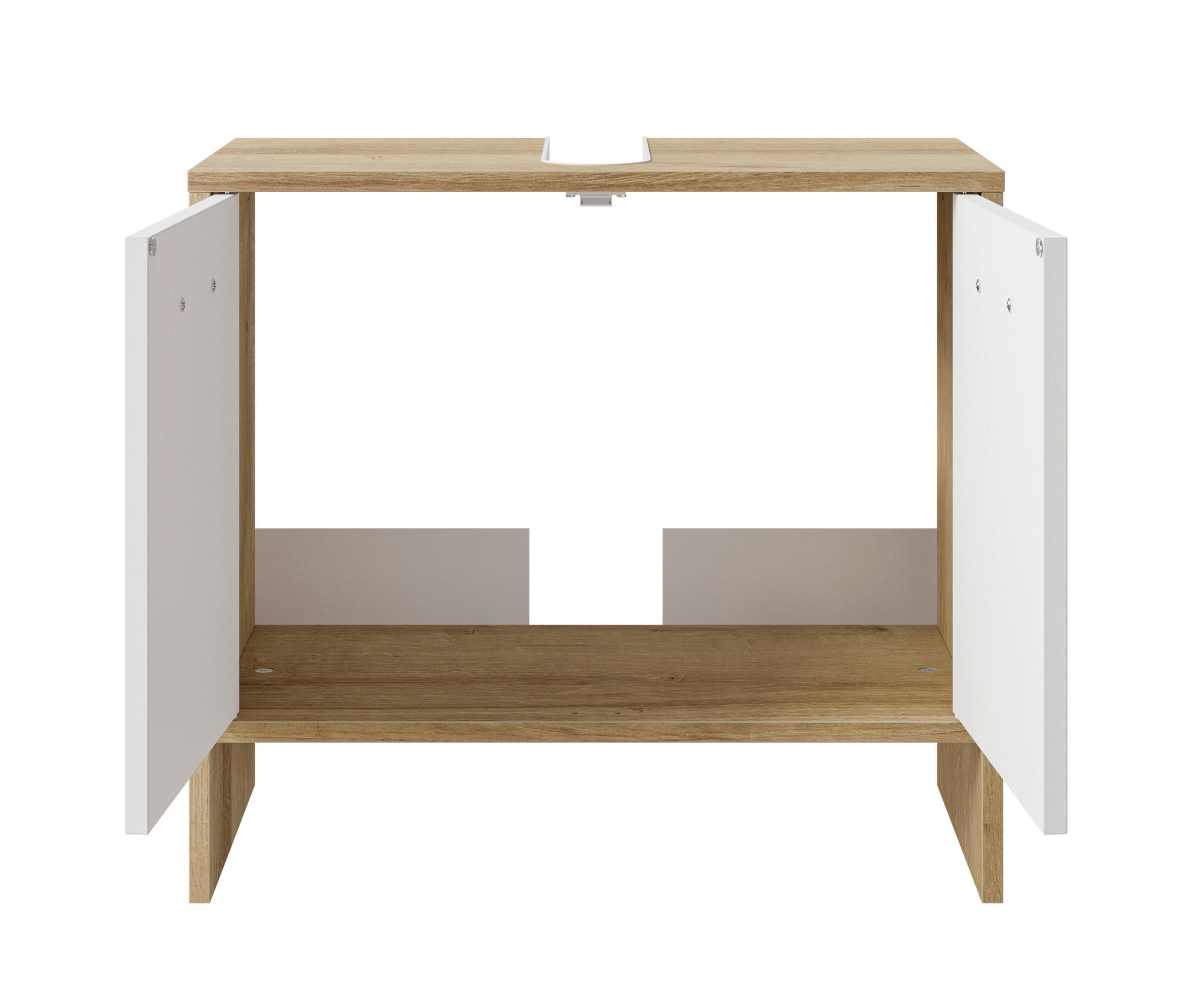 WASCHBECKENUNTERSCHRANK 60,6/54,3/28,4 cm  - Chromfarben/Eichefarben, Basics, Holzwerkstoff (60,6/54,3/28,4cm) - Pelipal