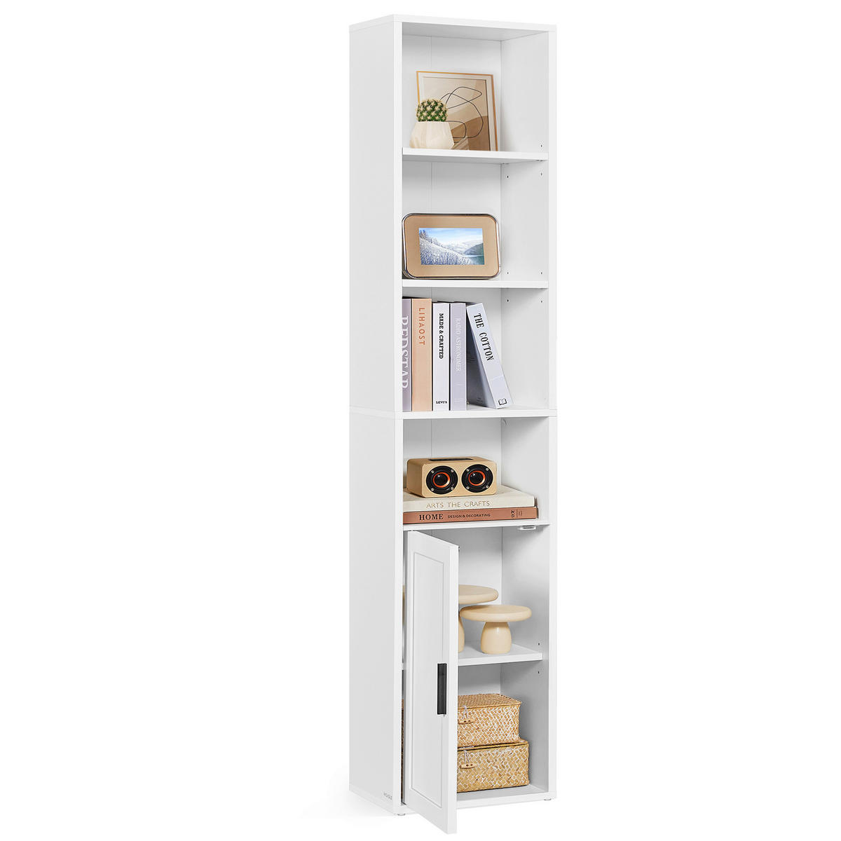 REGAL Weiß  - Schwarz/Weiß, Trend, Holzwerkstoff/Metall (31,8/175/24cm) - Boxxx