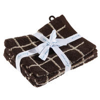 FROTTIERSET Taupe, Dunkelbraun 4-teilig  - Taupe/Dunkelbraun, Natur, Textil (16/21cm) - Bio:Vio