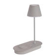LED-TISCHLEUCHTE 25/12/33 cm   - Grau, Design, Kunststoff/Metall (25/12/33cm) - Novel