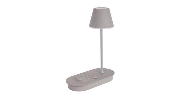 LED-TISCHLEUCHTE 25/12/33 cm - Grau, Design, Kunststoff/Metall (25/12/33cm) - Novel