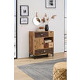 KOMMODE  in 70/80/35 cm  - Hellbraun/Schwarz, Basics, Holz/Metall (70/80/35cm) - Landscape