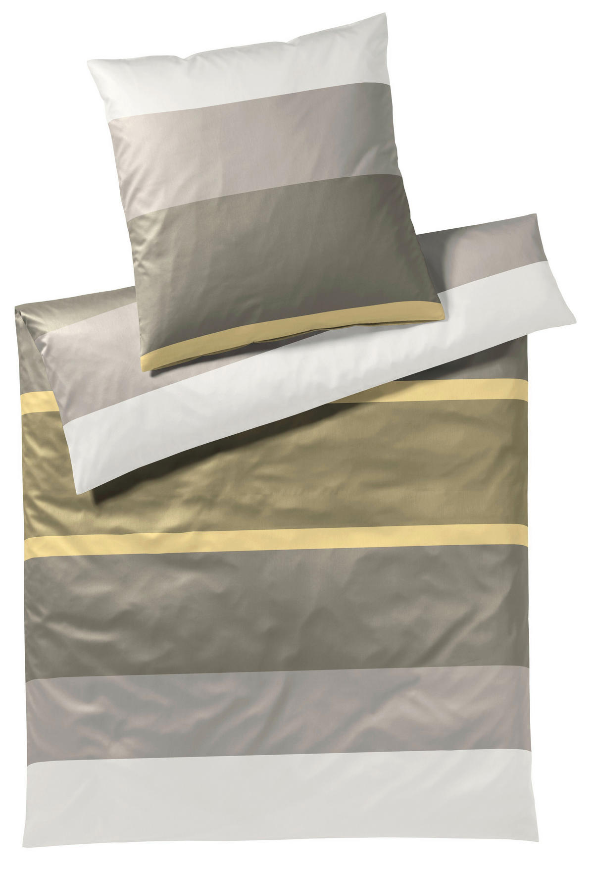 POVLEČENÍ, makosatén, žlutá, 155/220 cm  - žlutá, Konvenční, textil (155/220cm) - Joop!