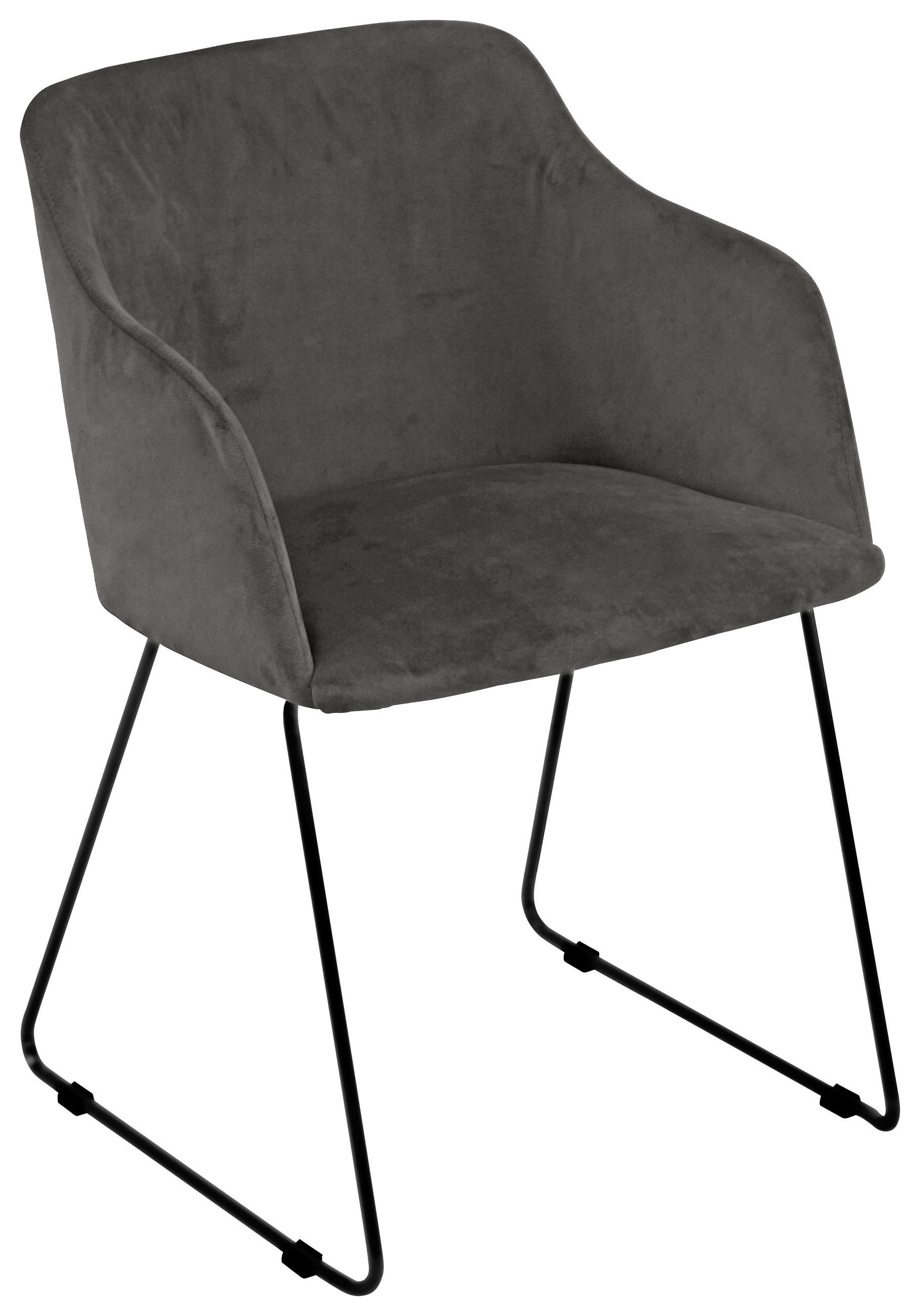 Armlehnstuhl in Dunkelgrau