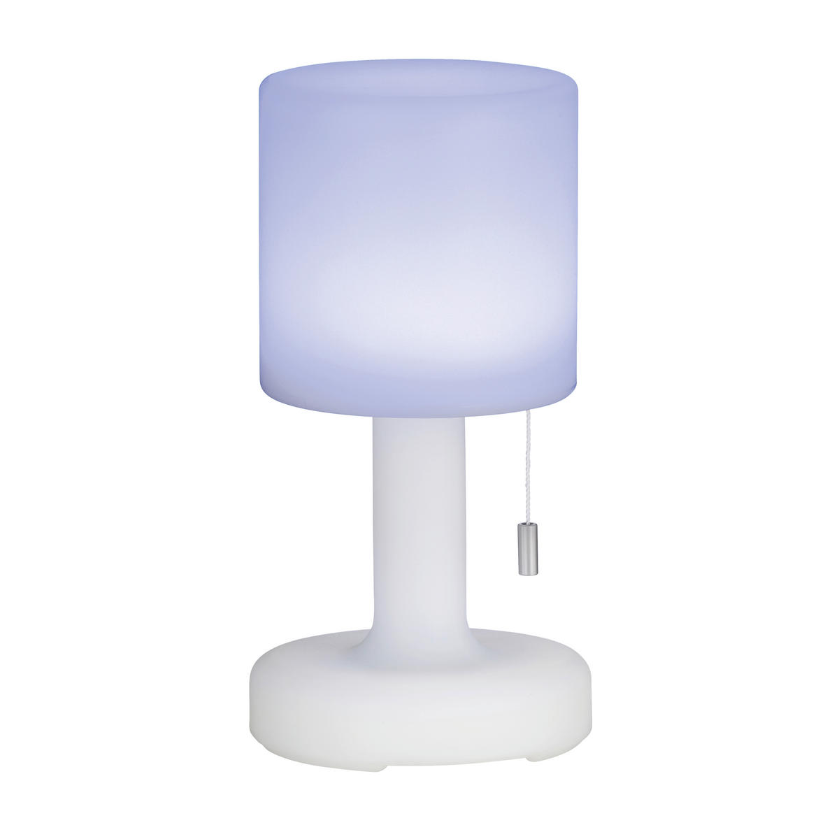 AKKU-TISCHLEUCHTE Termoli 2er Set 13/25 cm   - Weiß, KONVENTIONELL, Kunststoff (13/25cm)