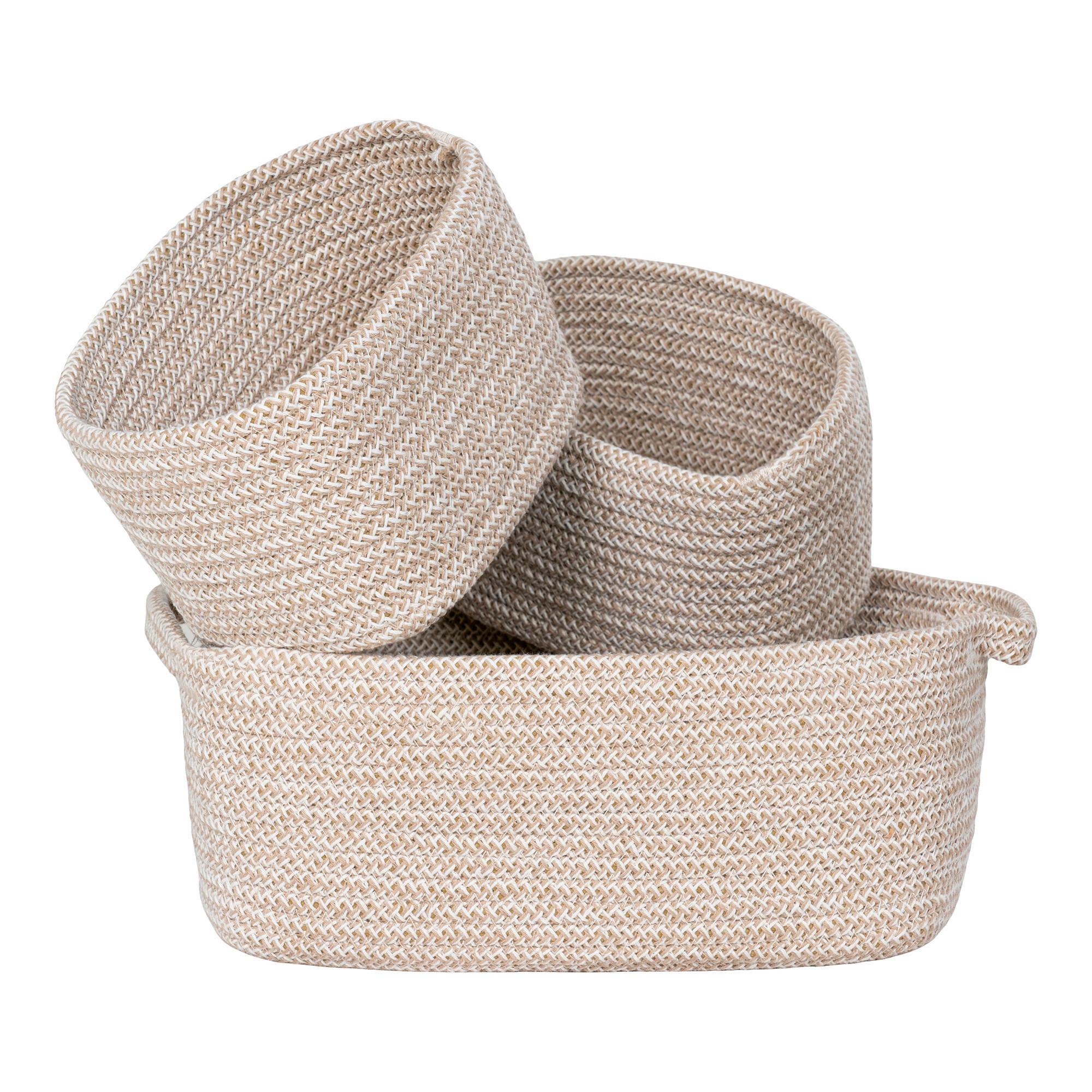 KORBSET - Beige, Basics, Textil