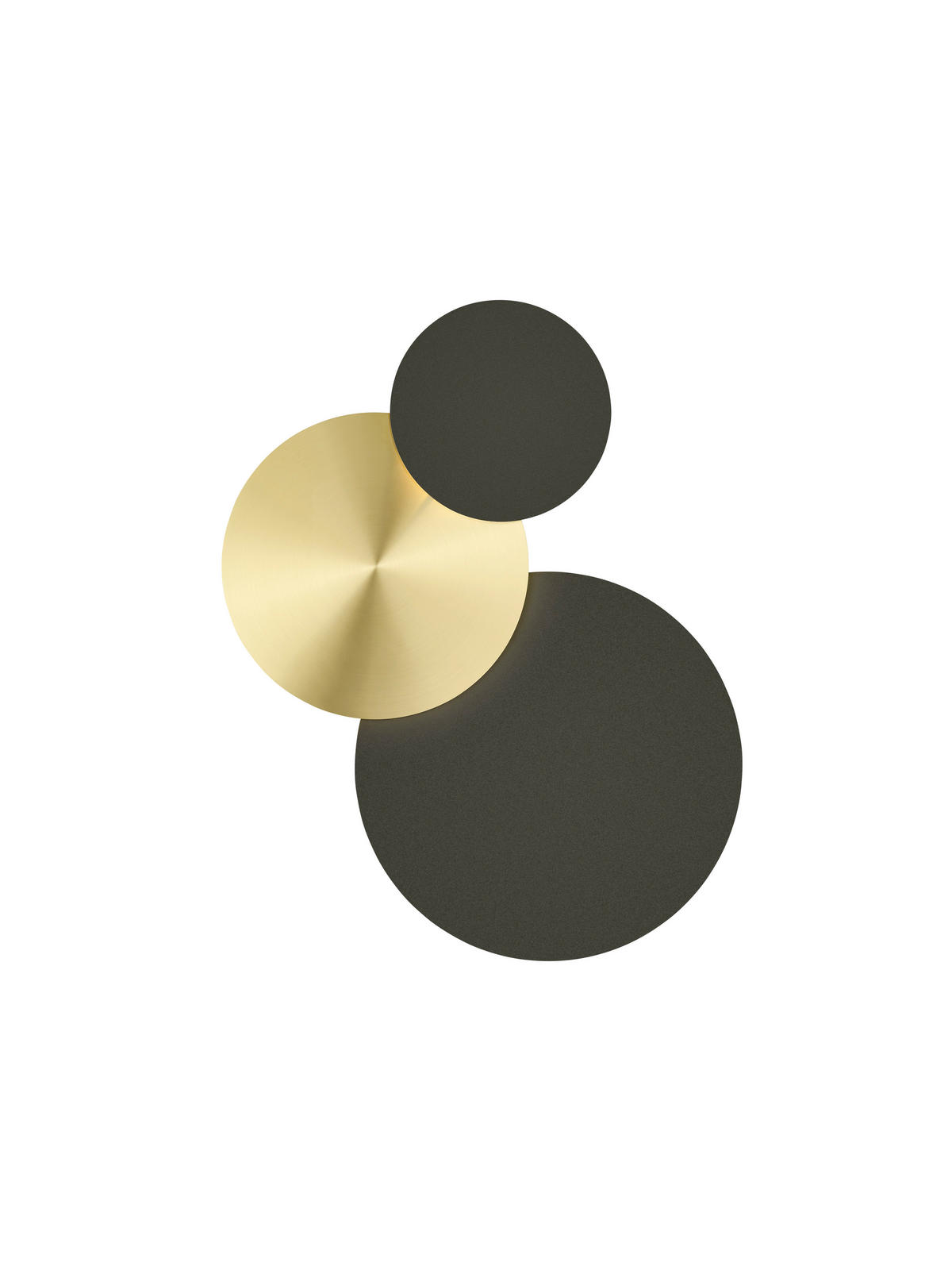 LED-DECKENLEUCHTE 51/35/7,5 cm   - Goldfarben/Schwarz, Design, Metall (51/35/7,5cm) - Hell