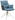 ARMLEHNSTUHL Mikrofaser, Leinenoptik Anthrazit, Blau Edelstahl Sitzfläche 360° drehbar  - Blau/Edelstahlfarben, Design, Textil/Metall (59/89,5/63cm) - Novel