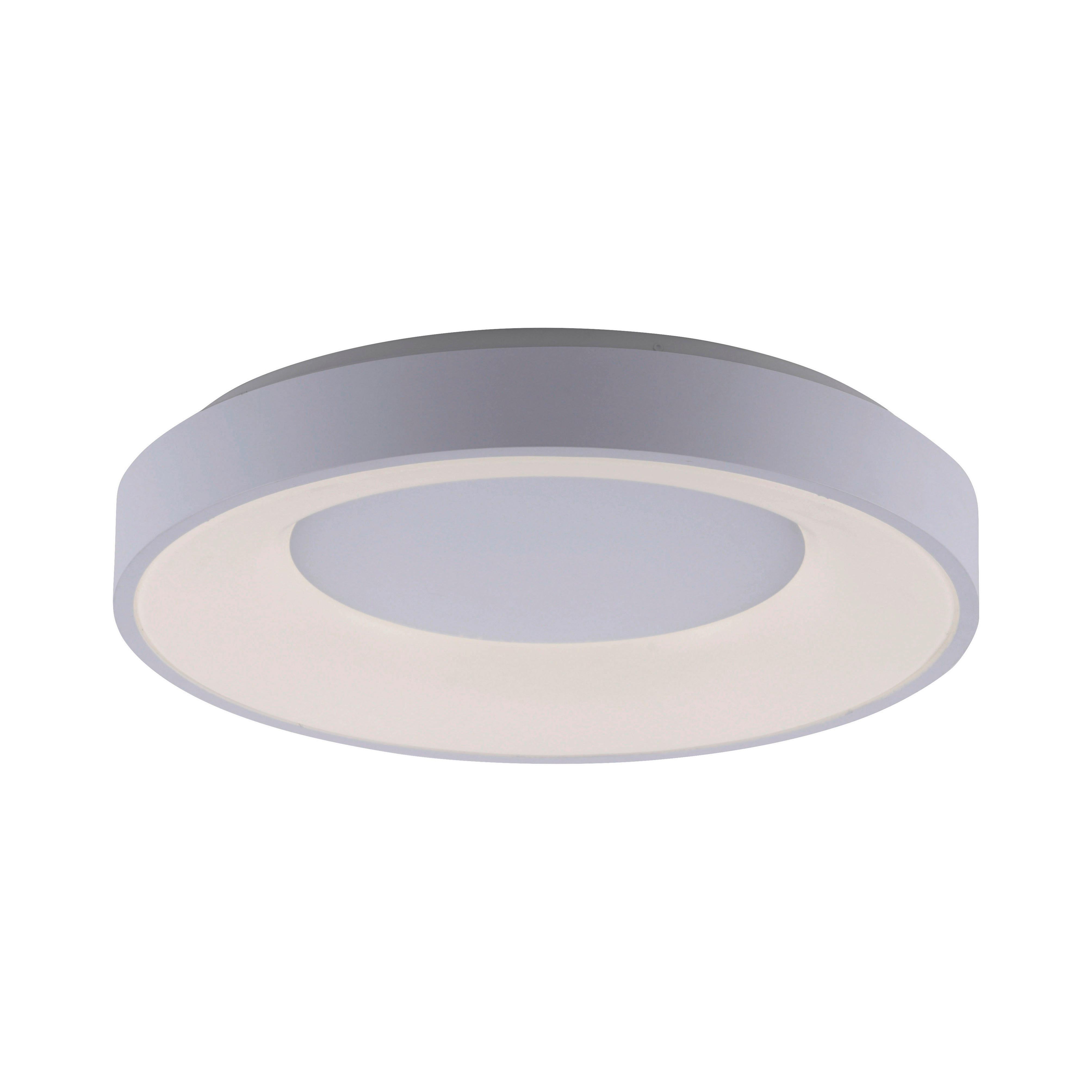 LED-DECKENLEUCHTE 26,5 W    48/48/8 cm  - Weiß, Basics, Kunststoff/Metall (48/48/8cm)