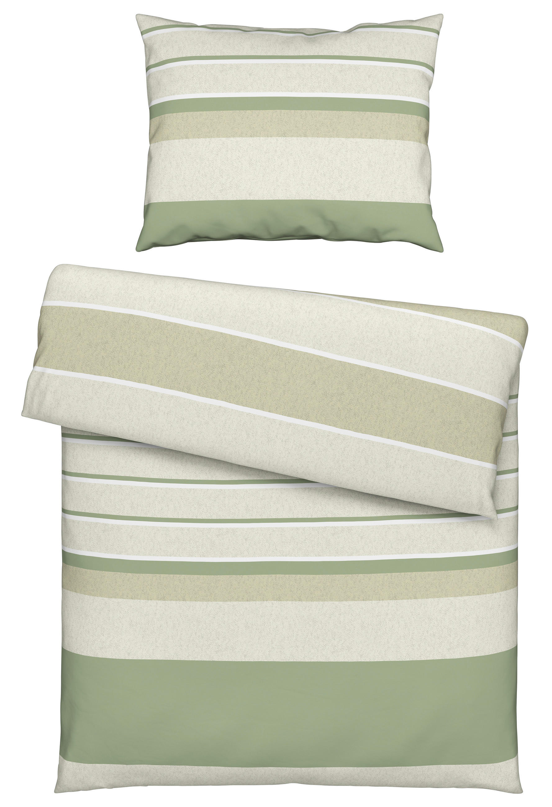 BETTWÄSCHE CREST Renforcé 140/200 cm  - Grün, KONVENTIONELL, Textil (140/200cm) - Esposa