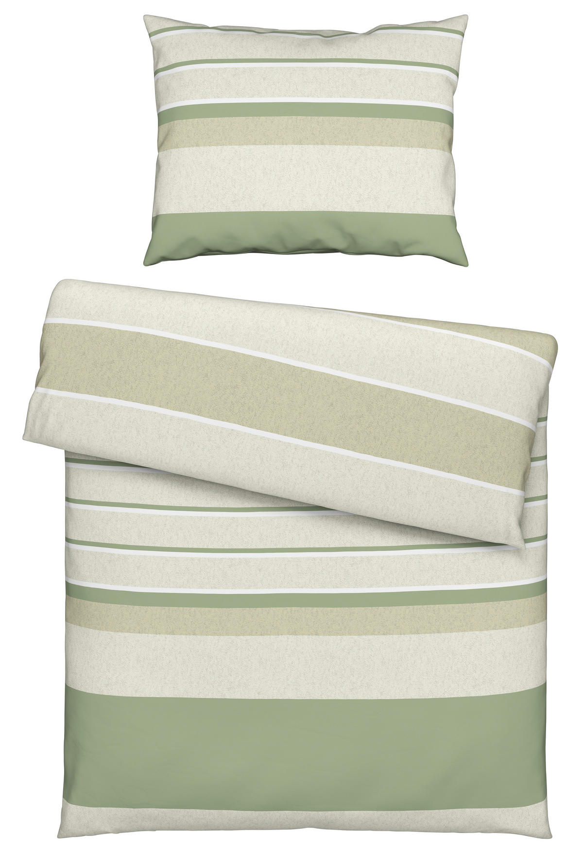 BETTWÄSCHE CREST Renforcé 140/200 cm  - Grün, KONVENTIONELL, Textil (140/200cm) - Esposa