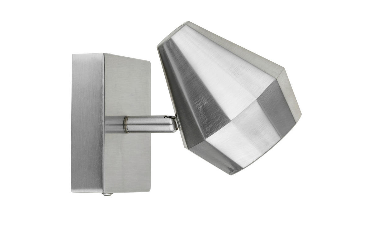 WANDLEUCHTE 15/10/13 cm  - Nickelfarben, Trend, Metall (15/10/13cm) - Collett's Monde