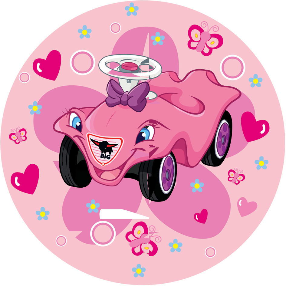 KINDERTEPPICH 100 cm Bobby Car  - Rosa, Trend, Textil (100cm)