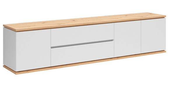 LOWBOARD  230/55/42 cm 2 Schublade(n) hängend  - Weiß/Eiche Artisan, MODERN, Holzwerkstoff (230/55/42cm) - Xora