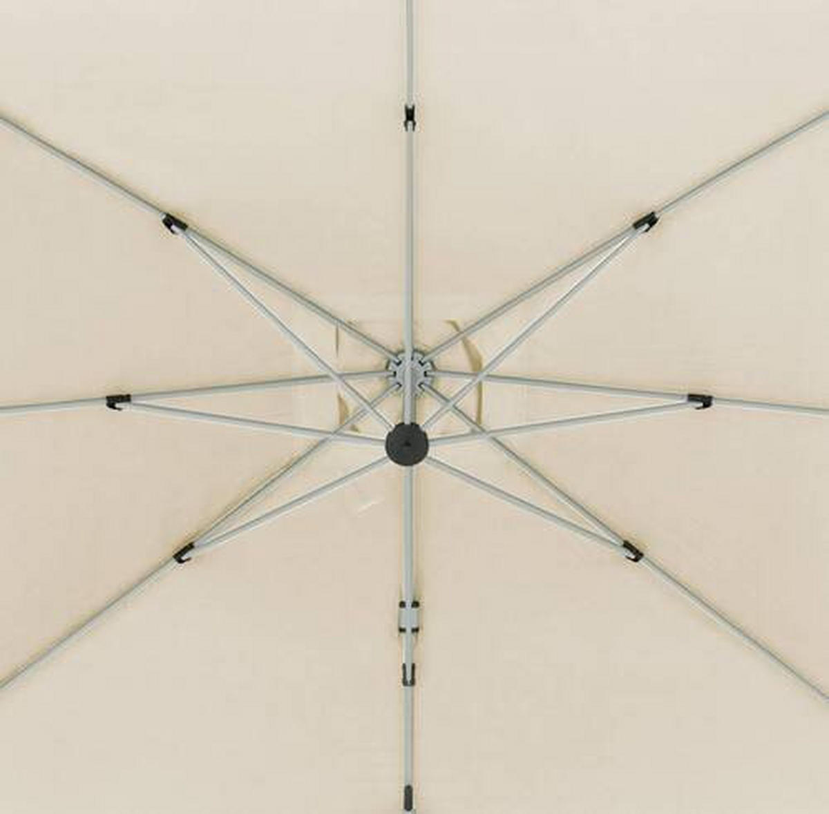 VÝKYVNÝ SLNEČNÍK 350/260 cm - prírodná farba/antracitová, kov/textil (350/260cm) - Doppler