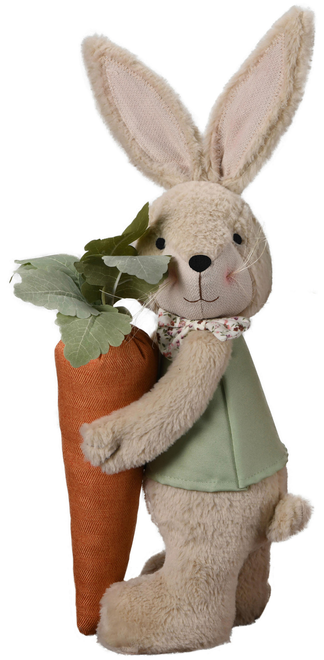 DEKOHASE - Braun/Orange, LIFESTYLE, Kunststoff/Textil (18/56/16cm)