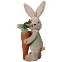 DEKOHASE - Braun/Orange, LIFESTYLE, Kunststoff/Textil (18/56/16cm)