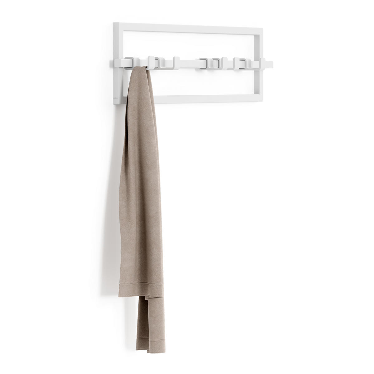GARDEROBA ZIDNA   bijela  metal  - bijela, Basics, metal (53/15/6cm) - Umbra