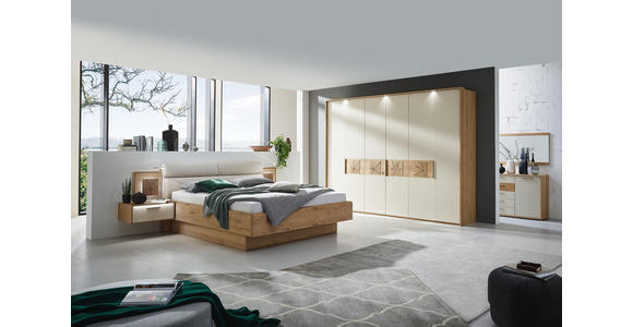 DREHTÜRENSCHRANK in Eichefarben, Sandfarben - Sandfarben/Eichefarben, KONVENTIONELL, Holz/Holzwerkstoff (249,6/229,4/59,5cm) - Dieter Knoll