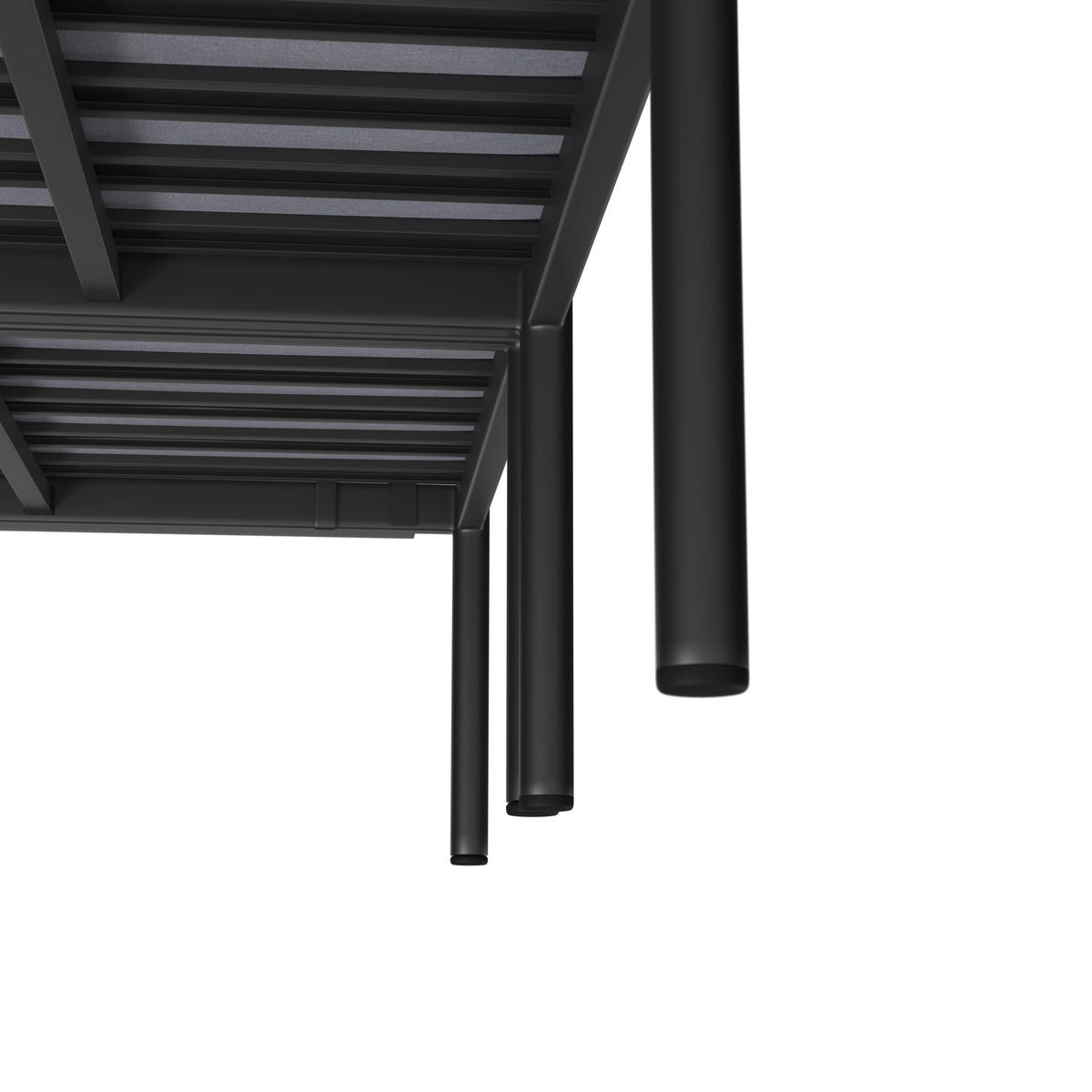 LOUNGEGARNITUR Aluminium  - Dunkelgrau/Naturfarben, MODERN, Kunststoff/Textil (134/70/68cm) - Ambia Garden