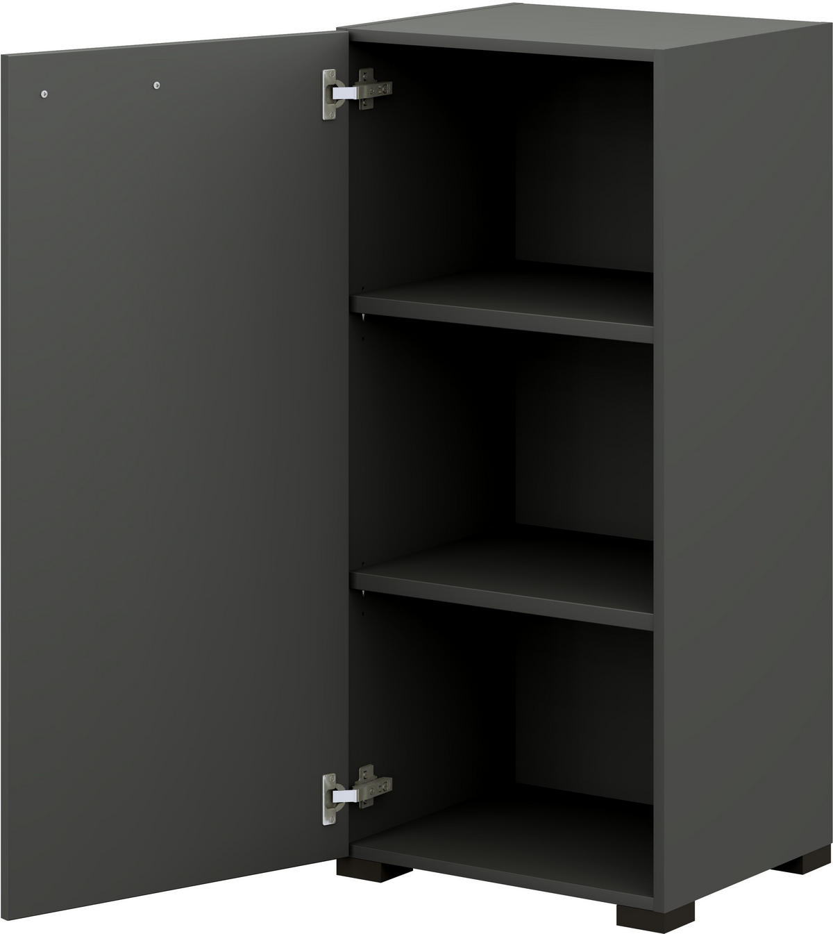 KOMMODE 50/108/41,9 cm  in Graphitfarben  - Anthrazit/Graphitfarben, Design, Holzwerkstoff/Metall (50/108/41,9cm) - Cantus
