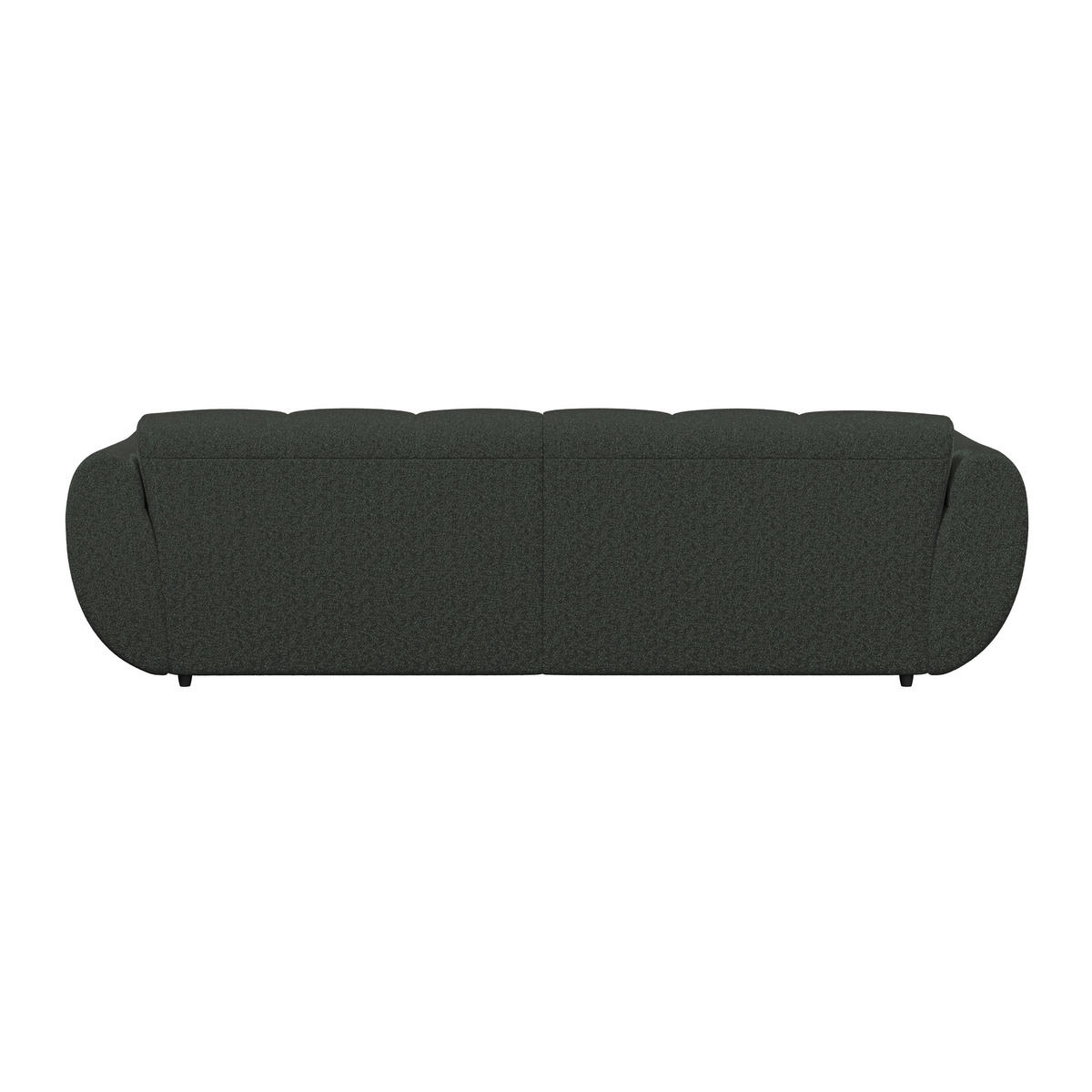 ECKSOFA Dunkelgrün Chenille  - Dunkelgrün/Schwarz, Trend, Kunststoff/Textil (280/178cm) - MID.YOU