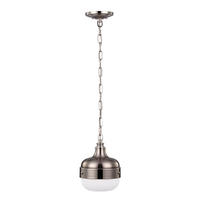 HÄNGELEUCHTE 20.3/43.2 cm    - Edelstahlfarben/Nickelfarben, Konventionell, Glas/Metall (20.3/43.2cm) - Elstead Lighting
