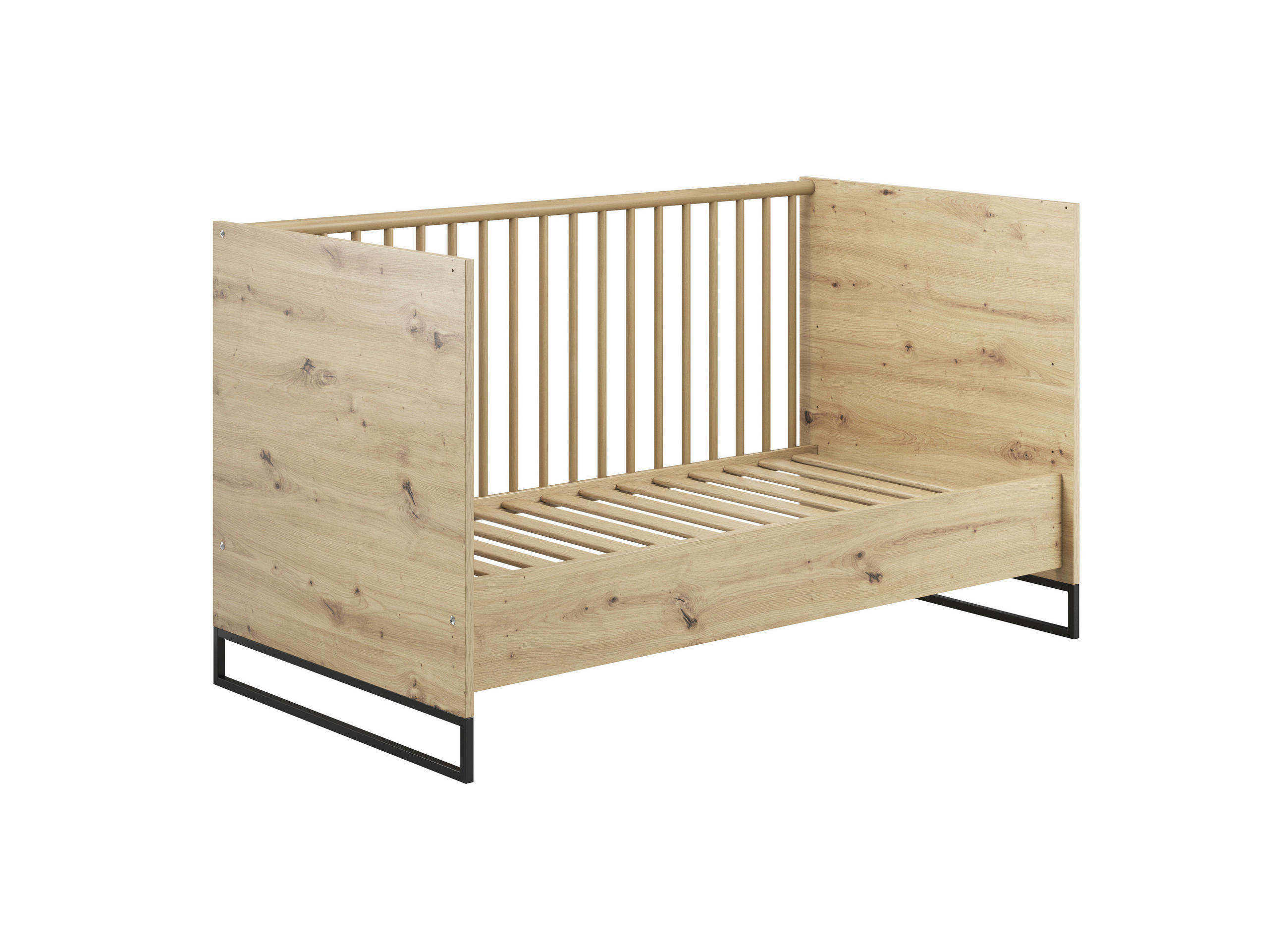 UMBAUSEITEN Yunai  - Eichefarben, Trend, Holzwerkstoff (139/18/1,8cm) - My Baby Lou