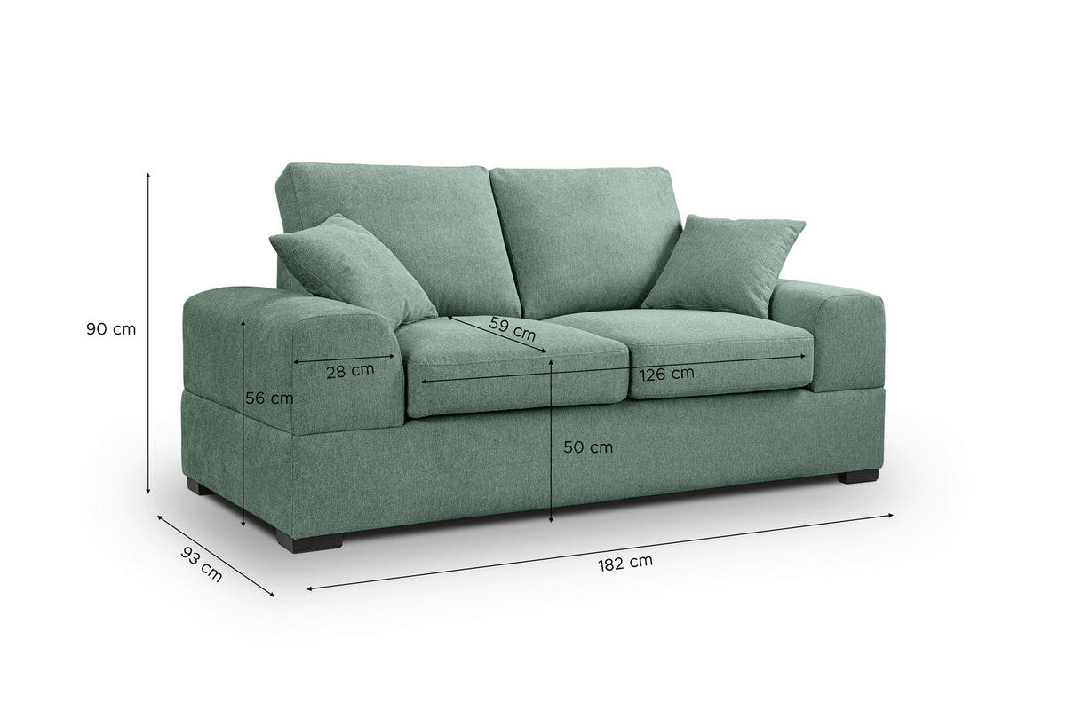 2-SITZER-SOFA  - Basics (182/93cm) - MID.YOU