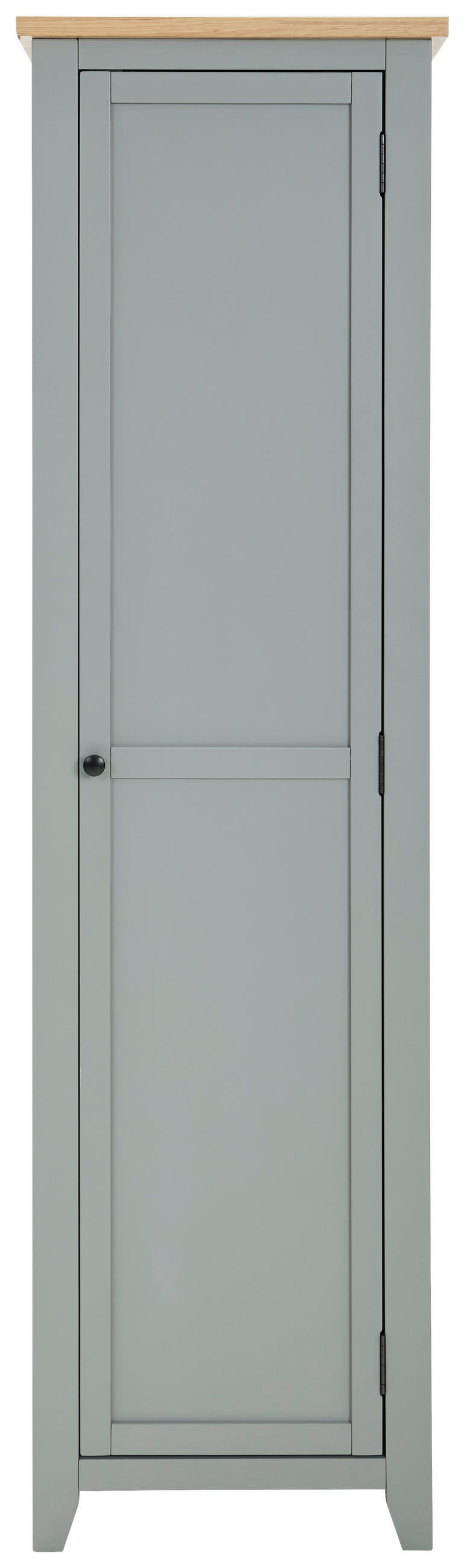 GARDEROBENSCHRANK 56/200/43 cm  - Silberfarben/Naturfarben, LIFESTYLE, Holz/Holzwerkstoff (56/200/43cm) - MID.YOU